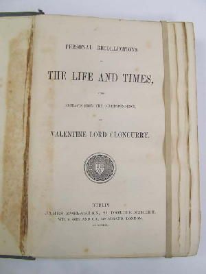 Valentine Cloncurry - Personal recollections of the life and times, with extracts from the correspondence of Valentine lord Cloncurry -  - KEX0243645