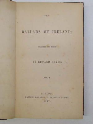 Edward Hayes - The Ballads of Ireland Two volumes -  - KEX0243787