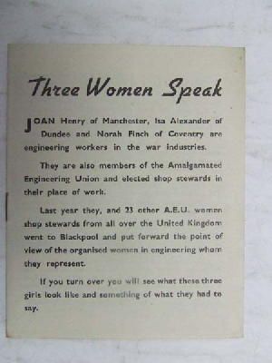 Joan Henry Et Al - Three Women Speak -  - KEX0268190