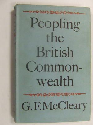 G Mccleary - Peopling the British Commonwealth -  - KEX0269702