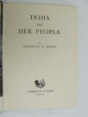 Manorama R. Modak - INDIA AND HER PEOPLE. -  - KEX0269978