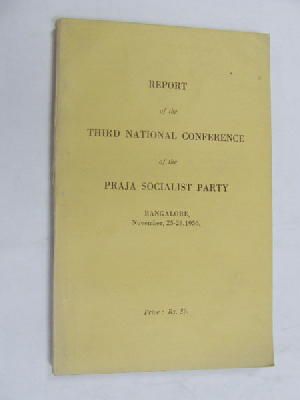  - Report of the Third National Conference of the Praja Socialist Party -  - KEX0269990