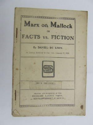 Daniel De Leon - Marx on Mallock, or, Facts vs. fiction -  - KEX0270607