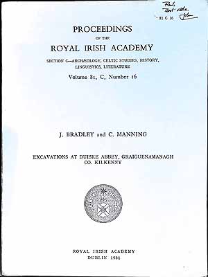 J Bradley And C.manning - Excavations at Duiske Abbey, Graiguenamanagh Co. Kilkenny -  - KEX0304818