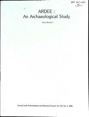 John Bradley - Ardee An Archaeological Study -  - KEX0304903