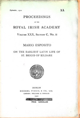 Mario Esposito - On the earliest Latin Life of St. Brigid of Kildare by Cogitosus -  - KEX0305166