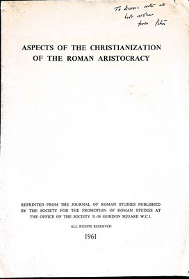 P R L Brown - Aspects of the Christianization of the Roman Aristocracy -  - KEX0305176