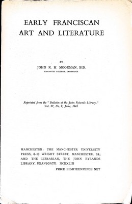 John Richard Humpidge Moorman - Early Franciscan art and literature -  - KEX0305178
