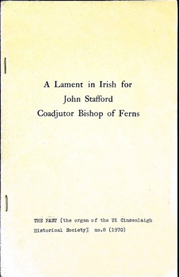 Padraig De Brun - A Lament in Irish for John Stafford Coadjutor Bishop of Ferns -  - KEX0305205