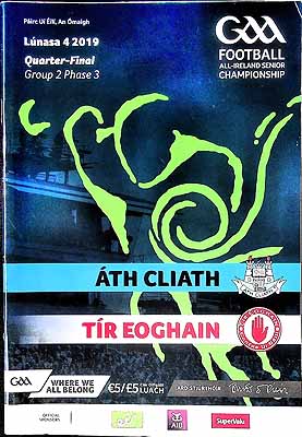 - Ath Cliath V Tir Eoghain pairc ui Eili An Omaigh Lunasa 4 2019 Official Programme -  - KEX0307523