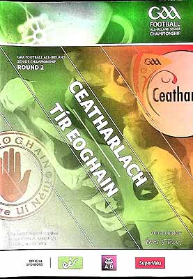  - Ceatharlach V Tir Eoghain Pairc Ui Chuillinn meitheimh 28 2018. Official programme -  - KEX0307548