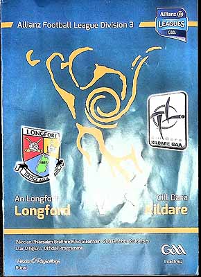  - Longford V Kildare Pairc an Phiarsaigh 28 Feabhra 2016. Official Programme -  - KEX0308661