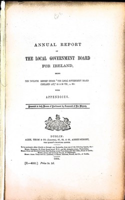  - Annual Report for The Local Government Board being the Twelfth Report -  - KEX0309024