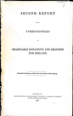 William Peter Mathews And Redmund Peter O 'carroll - Second Report of the Commissioners of Charitable Donations and Bequests  for Ireland -  - KEX0309054