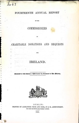 Hercules macdonnell - Fourteenth Annual Report of the commissioners of Charitable Donations aand bequests for Ireland -  - KEX0309064