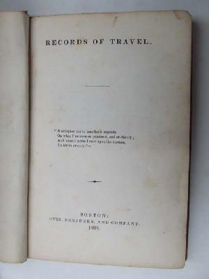 Anon - Records of Travel -  - KHS0008842