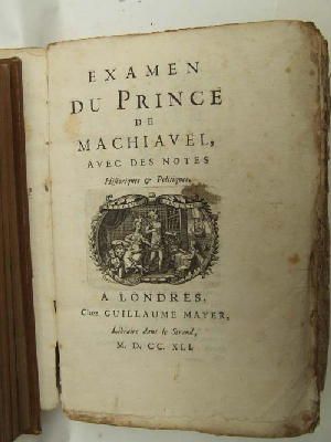 [Voltaire] - Examen Du Prince De Machiavel: Avec Des Notes Historiques & Politiques -  - KHS0008983