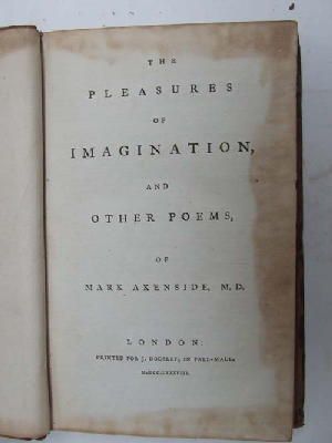 Mark Akenside - The Pleasures of Imagination, and Other Poems -  - KHS0009187