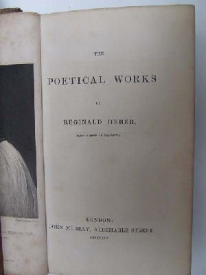 Heber Reginald - The Poetical Works of Reginald Heber, Lord Bishop of Calcutta -  - KHS0024544