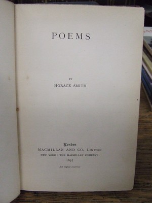 Horace Smith - Poems -  - KHS1004487