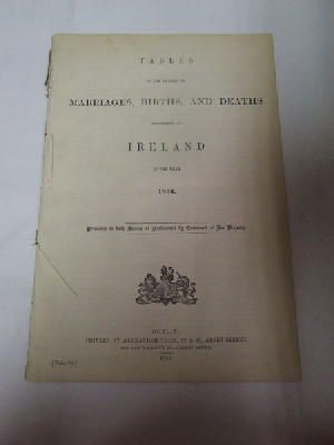  - Marriages, Births and Deaths (Ireland):  Tables, 1864 -  - KHS1018839