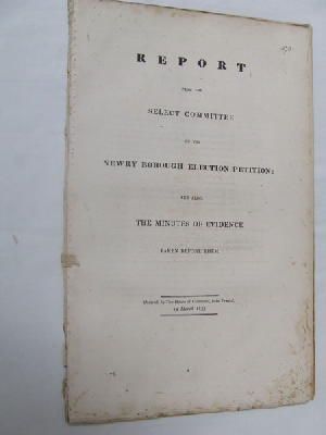 Select Committee - [Report on the Newry Borough Election Petition, 1833] -  - KON0822968