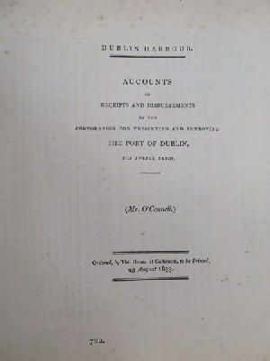Mr. O'connell - [Accounts of Receipts and Disbursements by the Corporation for Preserving and Improving the Port of Dublin, for Twenty Years. 1833] -  - KON0823744
