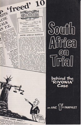 An Anc 1'. Pamphlet - South Africa on Trial -  - KRC0002681