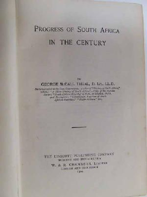 Theal George Mccall - Progress of South Africa in the century -  - KST0006190