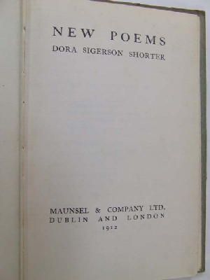 Dora Sigerson Shorter - New Poems -  - KST0006431