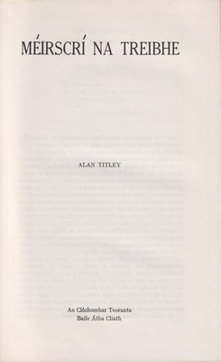 Alan Titley - Méirscrí na Treibhe - 9781906882075 - KTK0001888