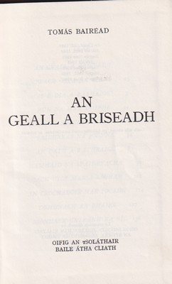 Tomas Bairead - An Geall a Briseadh -  - KTK0996459