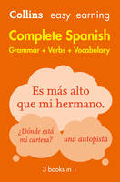 Collins Dictionaries - Easy Learning Spanish Complete Grammar, Verbs and Vocabulary (3 books in 1) - 9780008141738 - V9780008141738