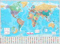 Collins Maps - Collins World Wall Paper Map - 9780008211585 - V9780008211585