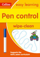 Collins Easy Learning - Pen Control Age 3-5 Wipe Clean Activity Book (Collins Easy Learning Preschool) - 9780008212902 - V9780008212902