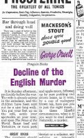 George Orwell - Decline of the English Murder - 9780141191263 - V9780141191263