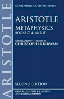 Aristotle - Metaphysics - 9780198240877 - V9780198240877
