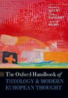 Nicholas Adams - The Oxford Handbook of Theology and Modern European Thought (Oxford Handbooks) - 9780198709800 - V9780198709800