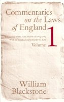 William Blackstone - Commentaries on the Laws of England - 9780226055381 - V9780226055381