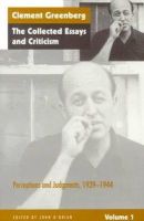 Clement Greenberg - Collected Essays and Criticism - 9780226306216 - V9780226306216