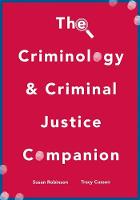 Sue Robinson - The Criminology and Criminal Justice Companion - 9780230229921 - V9780230229921