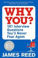 James Reed - Why You?: 101 Interview Questions You´ll Never Fear Again - 9780241297131 - 9780241297131