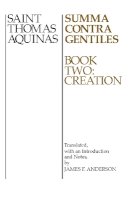 Aquinas, Saint Thomas - Summa Contra Gentiles - 9780268016807 - V9780268016807