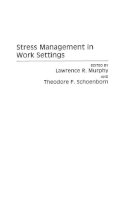 . Ed(s): Murphy, Lawrence A.; Schoenborn, Theodore F. - Stress Management in Work Settings - 9780275932718 - V9780275932718