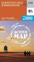 Ordnance Survey - Quantock Hills and Bridgwater (OS Explorer Active Map) - 9780319470121 - V9780319470121