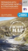 Ordnance Survey - Monadhliath Mountains North and Strathdearn (OS Explorer Active Map) - 9780319472729 - V9780319472729