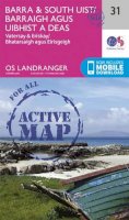 Ordnance Survey - Barra & South Uist, Vatersay & Eriskay (OS Landranger Active Map) - 9780319473542 - V9780319473542