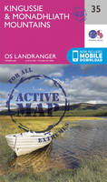 Ordnance Survey - Kingussie & Monadhliath Mountains (OS Landranger Active Map) - 9780319473580 - V9780319473580