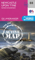 Ordnance Survey - Newcastle Upon Tyne, Durham & Sunderland (OS Landranger Active Map) - 9780319474112 - V9780319474112