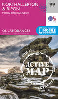 Ordnance Survey - Northallerton & Ripon, Pateley Bridge & Leyburn (OS Landranger Active Map) - 9780319474228 - V9780319474228